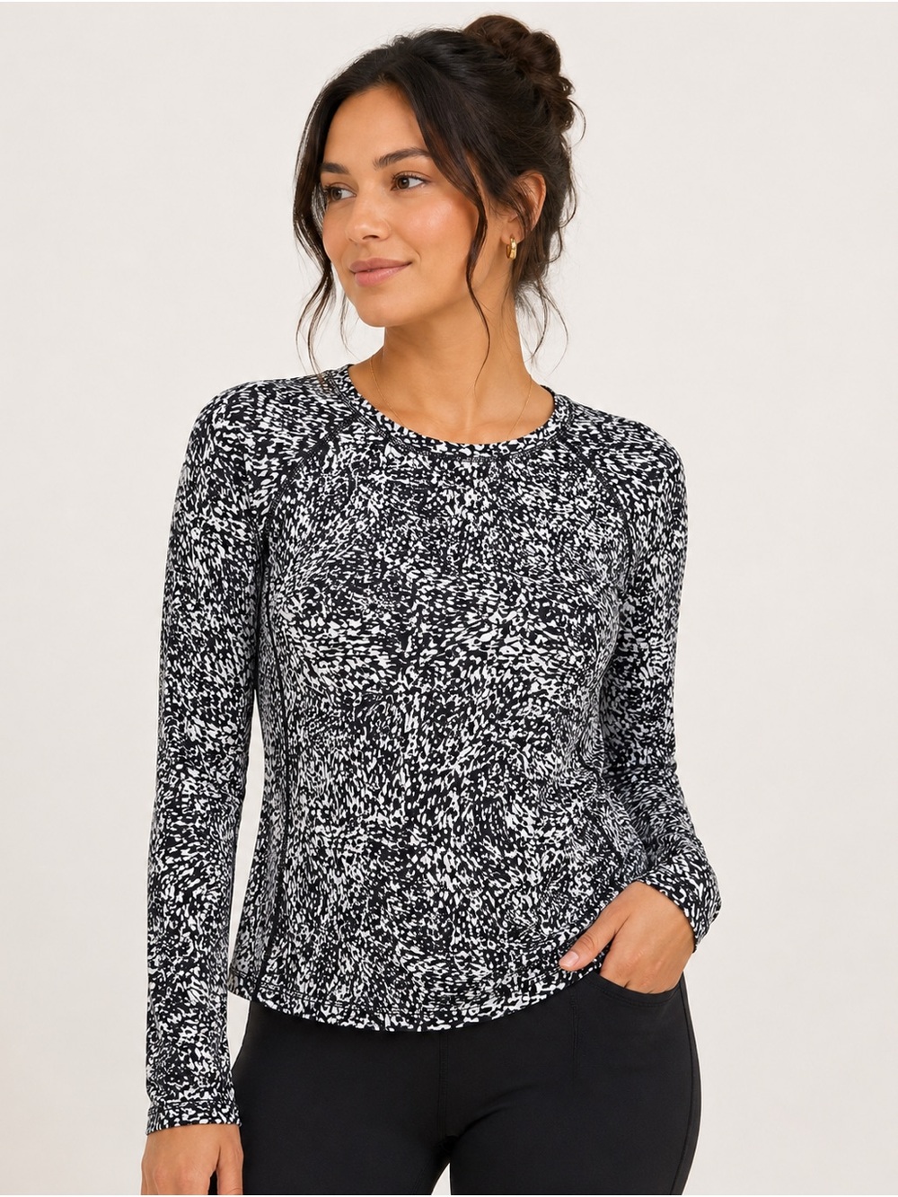 Athleta Ultimate Train Top Long Sleeve Performance Size Large